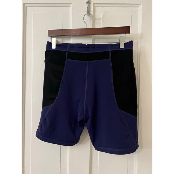 Simms active running walking fishing mens shorts bike shorts small green & blue - Picture 5 of 5